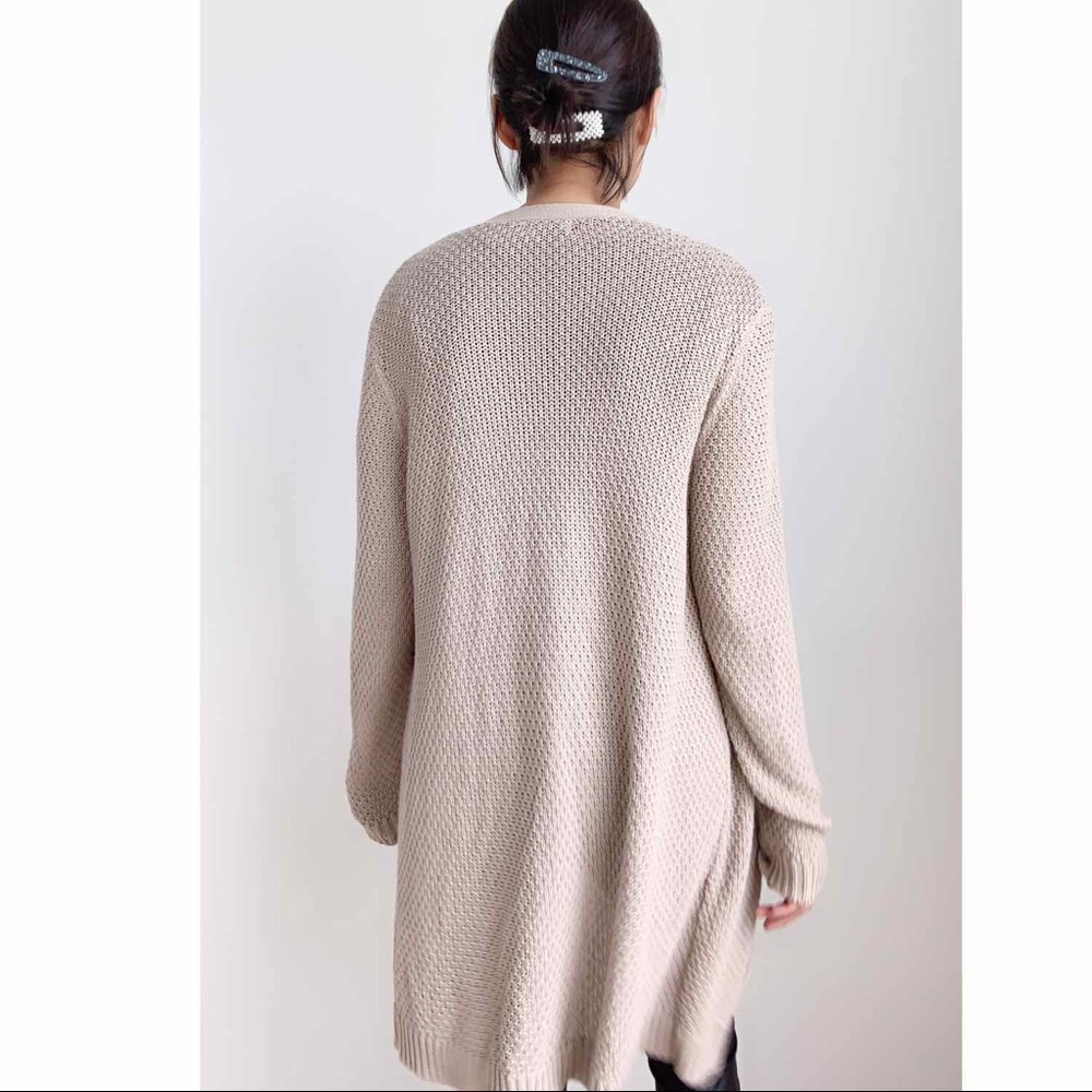 Halogen Knitted Long Open Cardigan - Picture 4 of 8